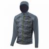 L&ouml;ffler M HOODED HYBRIDJACKET SPEED PL ACTIVE Funktionsjacke Herren - Steingrau