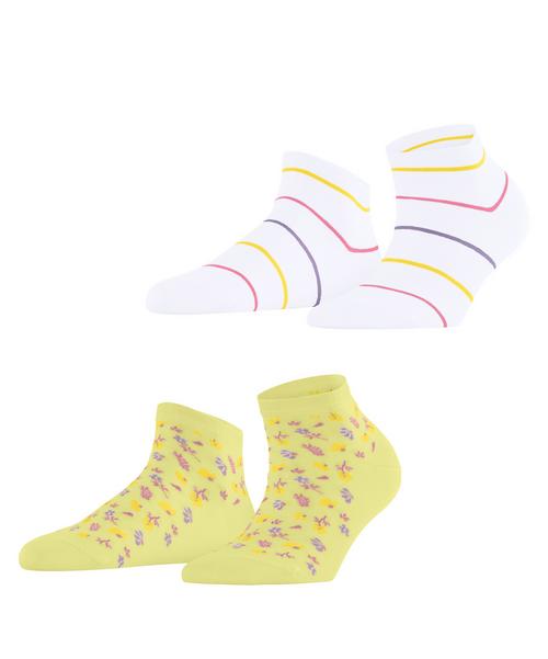 ESPRIT Flowers & Stripes SN 2 2-Pack Socken Damen