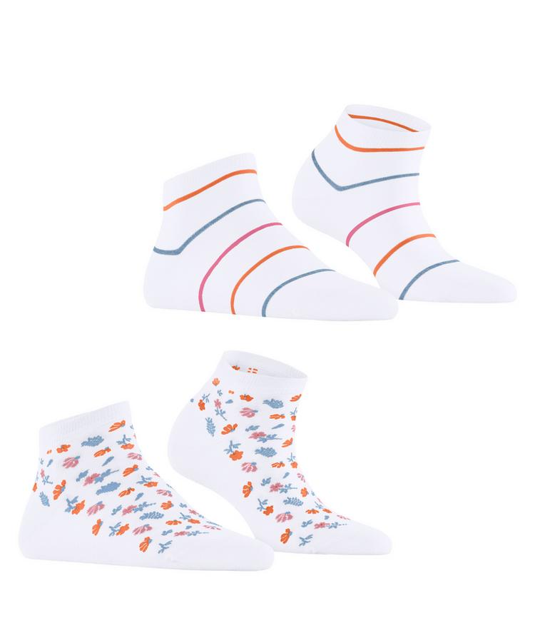 ESPRIT ESPRIT Flowers & Stripes SN 2 2-Pack Socken Damen - white (2000) - 0 | SportScheck