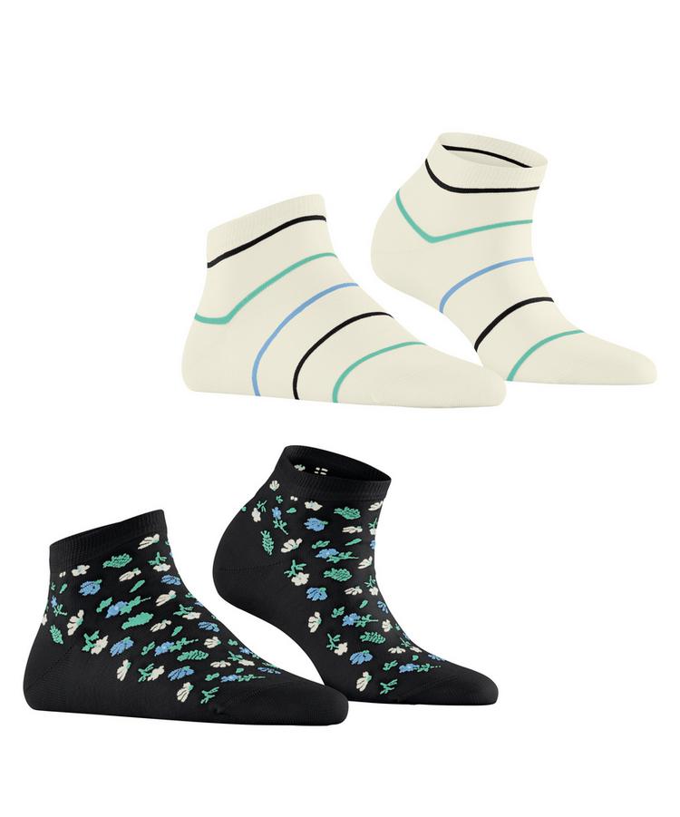ESPRIT ESPRIT Flowers & Stripes SN 2 2-Pack Socken Damen - black (3000) - 0 | SportScheck