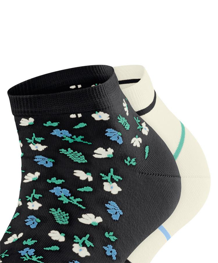 ESPRIT ESPRIT Flowers & Stripes SN 2 2-Pack Socken Damen - black (3000) - 1 | SportScheck