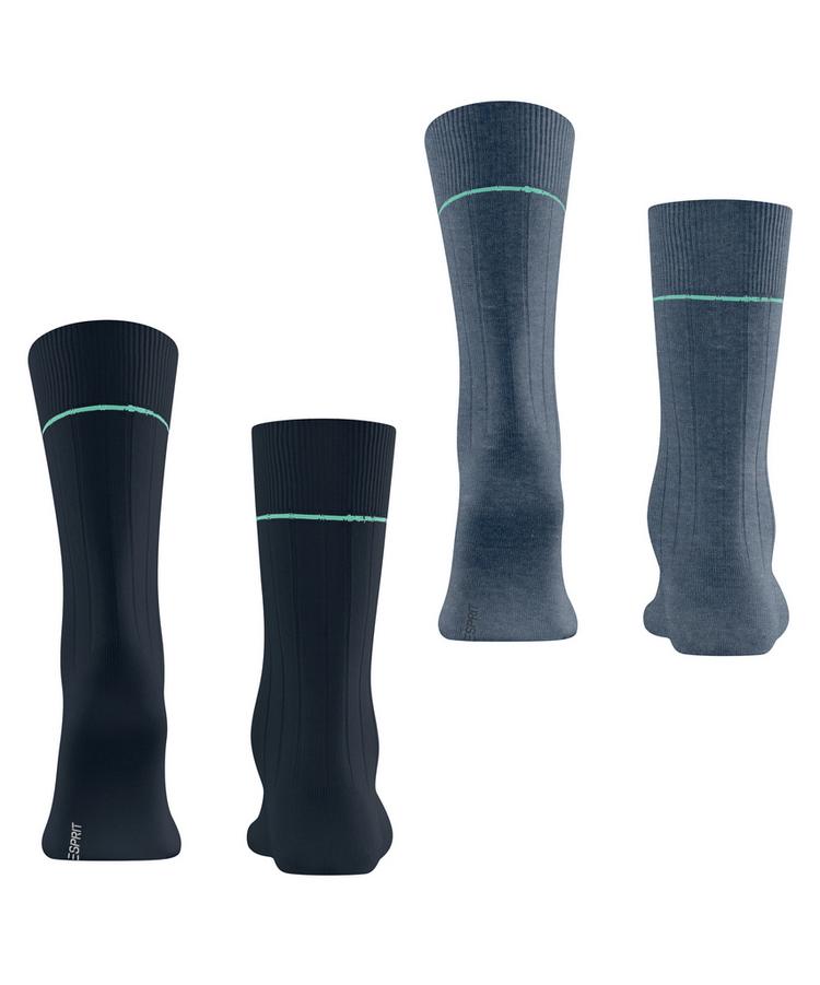 ESPRIT ESPRIT Accent Rib 2-Pack Socken Herren - sortiment (0040) - 0 | SportScheck