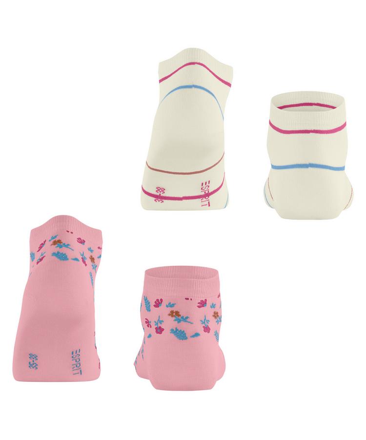 ESPRIT ESPRIT Flowers & Stripes SN 2 2-Pack Socken Damen - flamingo (8402) - 0 | SportScheck