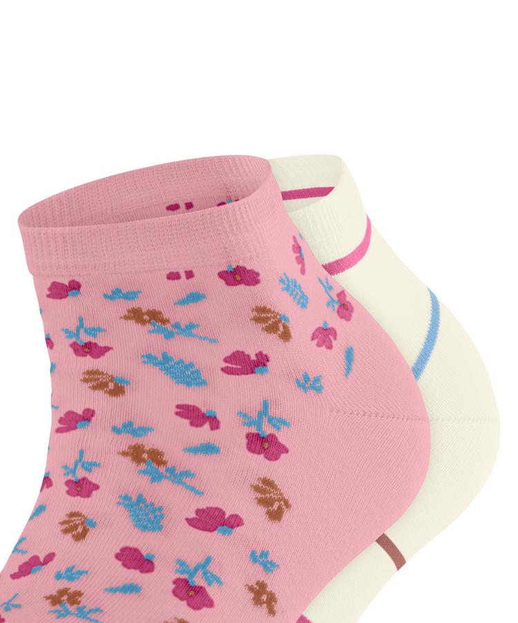 ESPRIT ESPRIT Flowers & Stripes SN 2 2-Pack Socken Damen - flamingo (8402) - 1 | SportScheck