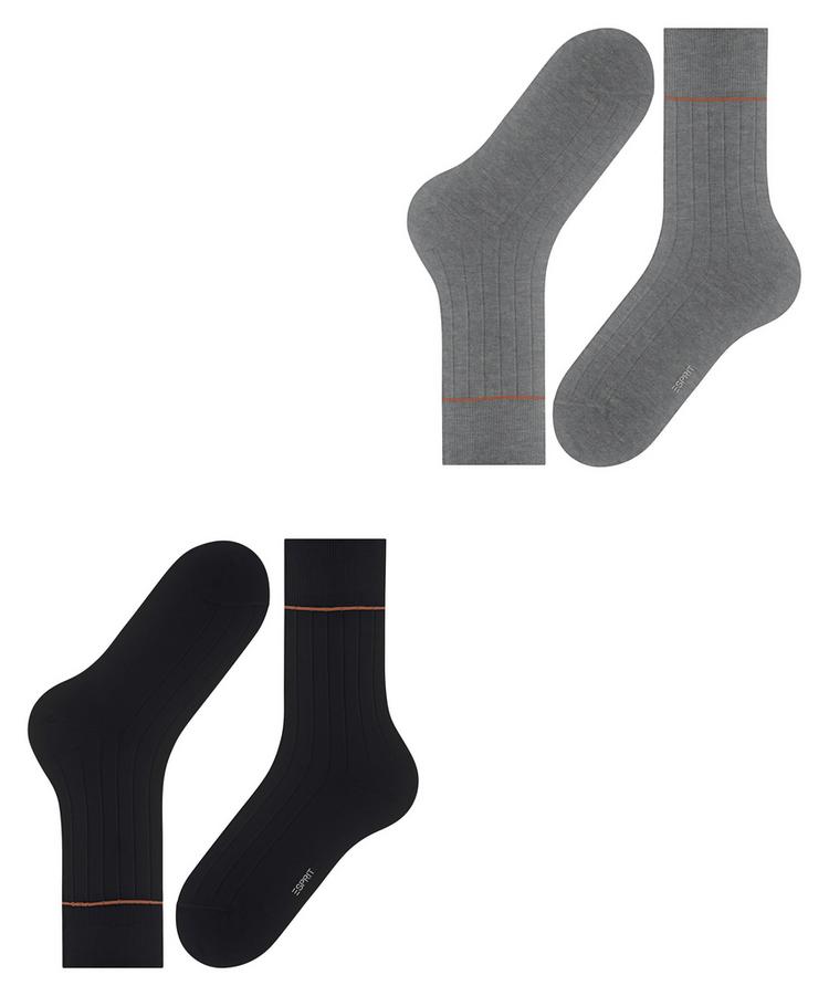 ESPRIT ESPRIT Accent Rib 2-Pack Socken Herren - sortiment (0050) - 2 | SportScheck
