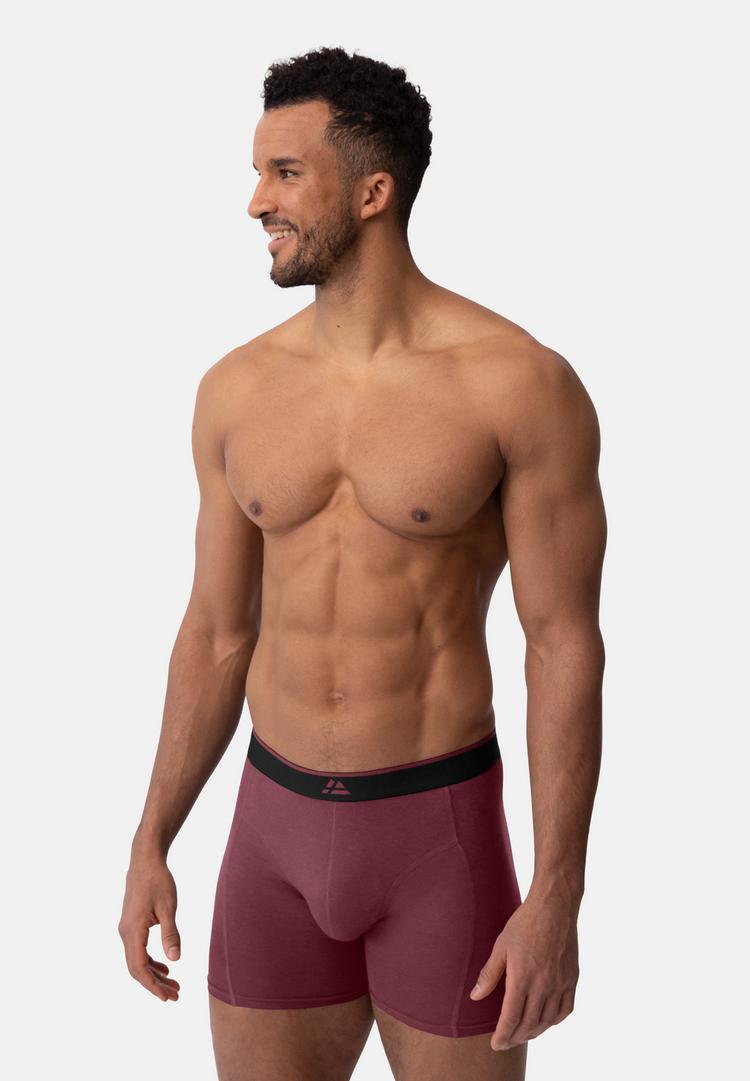 DANISH ENDURANCE DANISH ENDURANCE Bamboo Trunks Unterhose Herren - black bordeaux - 0 | SportScheck