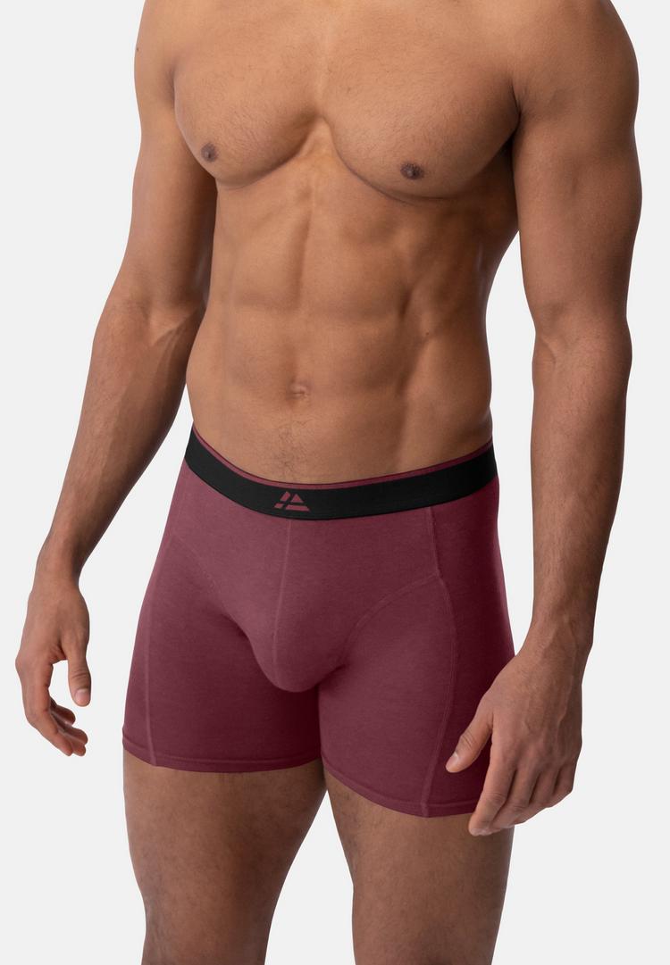DANISH ENDURANCE DANISH ENDURANCE Bamboo Trunks Unterhose Herren - black bordeaux - 2 | SportScheck