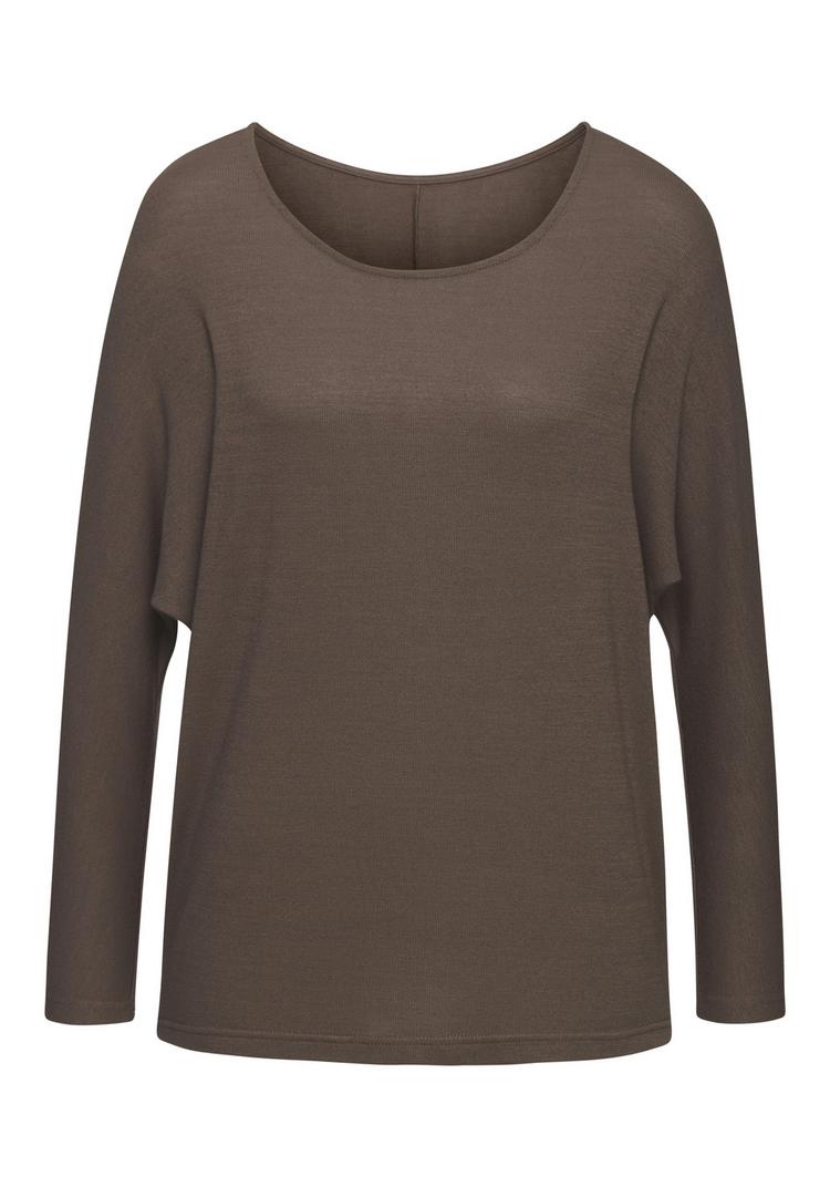 Lascana Lascana Langarmshirt Langarmshirt Damen - taupe - 0 | SportScheck