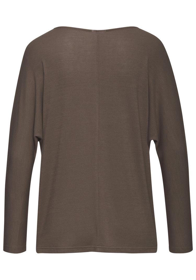 Lascana Lascana Langarmshirt Langarmshirt Damen - taupe - 0 | SportScheck