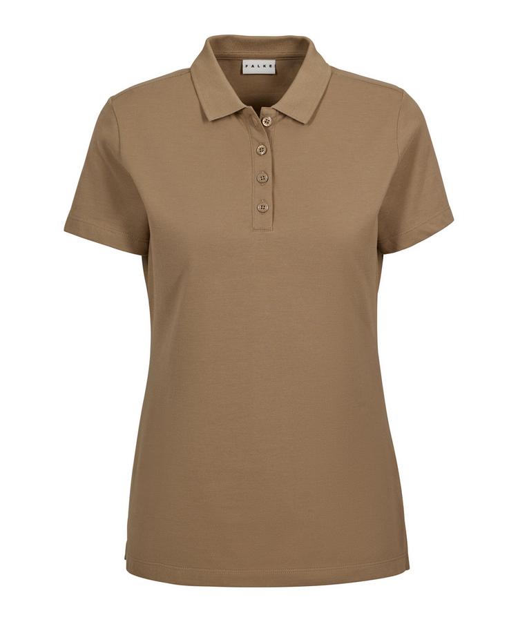 Falke Falke Pima Piqu&eacute; Polo Poloshirt Damen - sesame (4390) - 0 | SportScheck