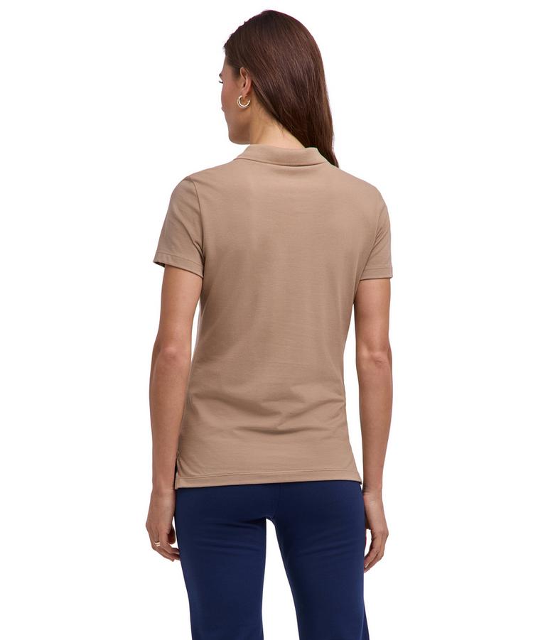 Falke Falke Pima Piqu&eacute; Polo Poloshirt Damen - sesame (4390) - 0 | SportScheck