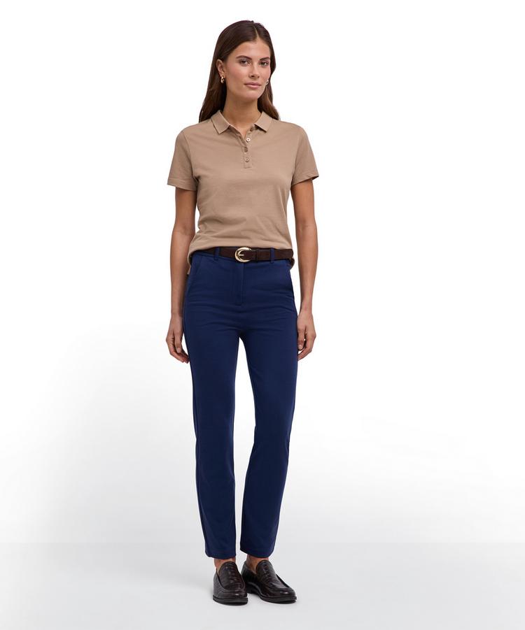 Falke Falke Pima Piqu&eacute; Polo Poloshirt Damen - sesame (4390) - 1 | SportScheck