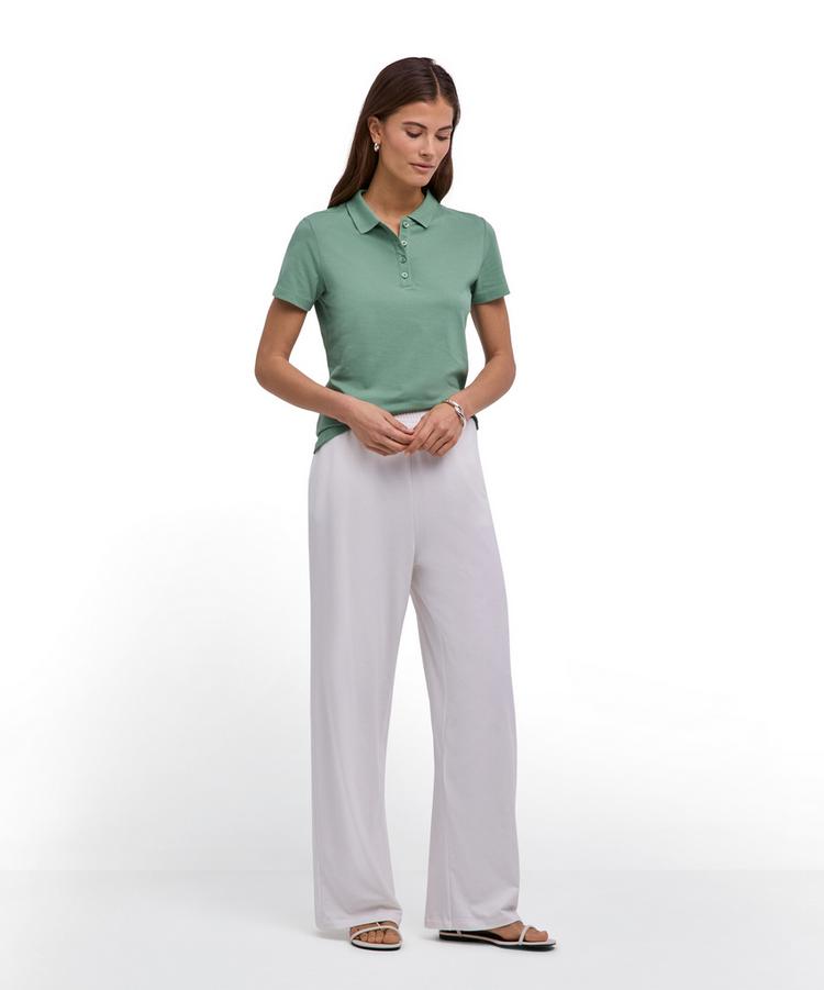 Falke Falke Pima Piqu&eacute; Polo Poloshirt Damen - sage (7538) - 1 | SportScheck