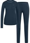 Odlo MERINO 200 W&auml;scheset Damen - blue wing teal - blue ashes(21136)