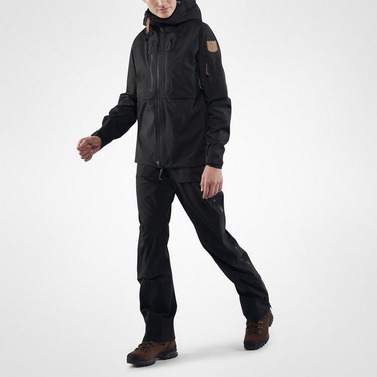 FJ&Auml;LLR&Auml;VEN FJ&Auml;LLR&Auml;VEN Keb Eco-Shell Jacket Funktionsjacke Damen - Schwarz - 2 | SportScheck