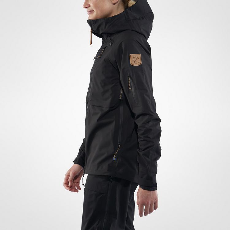 FJ&Auml;LLR&Auml;VEN FJ&Auml;LLR&Auml;VEN Keb Eco-Shell Jacket Funktionsjacke Damen - Schwarz - 3 | SportScheck