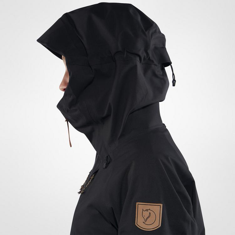 FJ&Auml;LLR&Auml;VEN FJ&Auml;LLR&Auml;VEN Keb Eco-Shell Jacket Funktionsjacke Damen - Schwarz - 5 | SportScheck