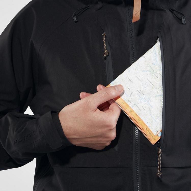 FJ&Auml;LLR&Auml;VEN FJ&Auml;LLR&Auml;VEN Keb Eco-Shell Jacket Funktionsjacke Damen - Schwarz - 7 | SportScheck