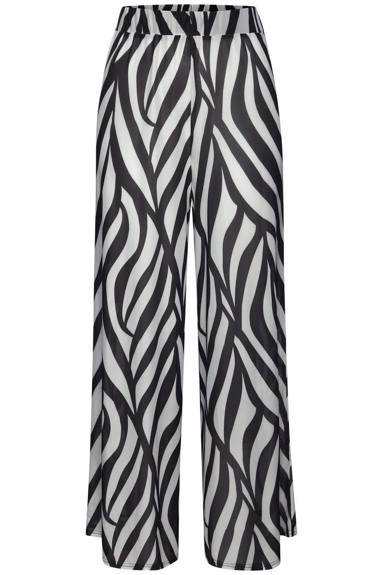 FRENCH CONNECTION FRENCH CONNECTION Strandhose Stoffhose Damen - schwarz-creme bedruckt - 0 | SportScheck