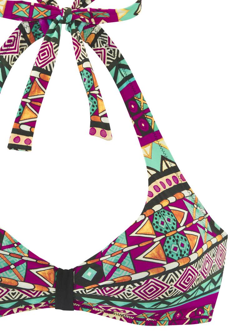 Buffalo Buffalo Triangel-Bikini Bikini Set Damen - pink bedruckt - 2 | SportScheck
