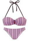 Vivance B&uuml;gel-Bandeau-Bikini Bikini Set Damen - rosa bedruckt
