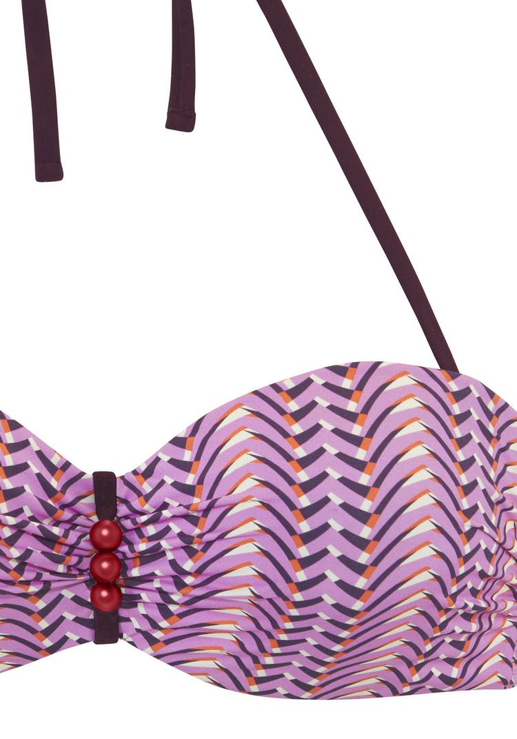 Vivance Vivance B&uuml;gel-Bandeau-Bikini Bikini Set Damen - rosa bedruckt - 0 | SportScheck