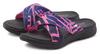 VENICE BEACH Badepantolette Badelatschen Damen - pink - schwarz
