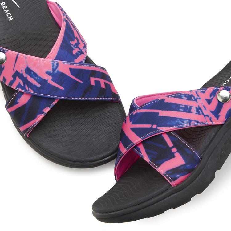 VENICE BEACH VENICE BEACH Badepantolette Badelatschen Damen - pink - schwarz - 1 | SportScheck