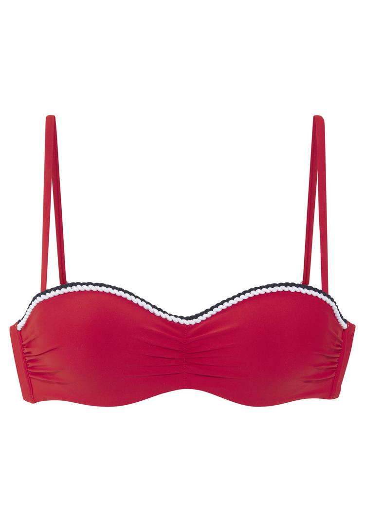 S.OLIVER S.OLIVER B&uuml;gel-Bandeau-Bikini-Top Bikini Oberteil Damen - rot - 0 | SportScheck