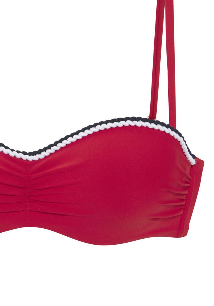 S.OLIVER S.OLIVER B&uuml;gel-Bandeau-Bikini-Top Bikini Oberteil Damen - rot - 1 | SportScheck