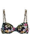 Buffalo B&uuml;gel-Bikini-Top Bikini Oberteil Damen - schwarz bedruckt