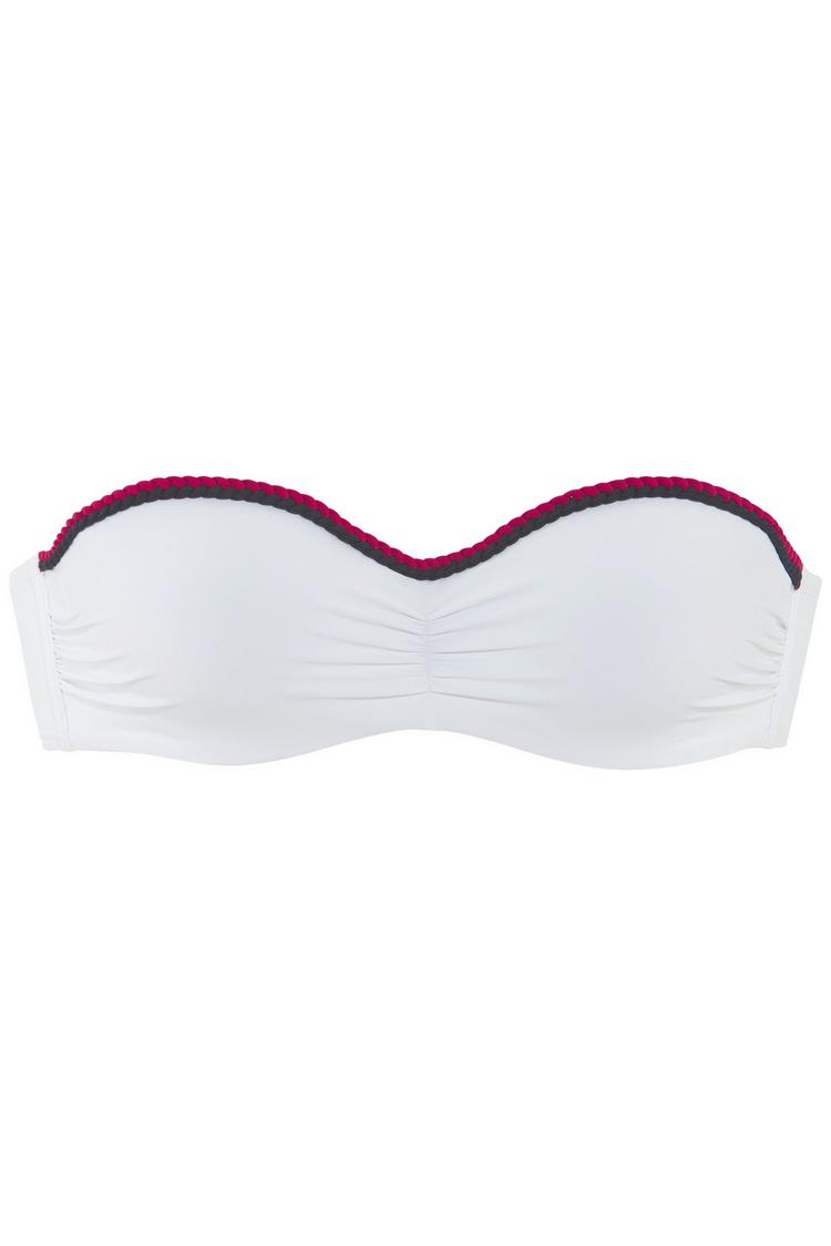 S.OLIVER S.OLIVER B&uuml;gel-Bandeau-Bikini-Top Bikini Oberteil Damen - wei&szlig; - 0 | SportScheck