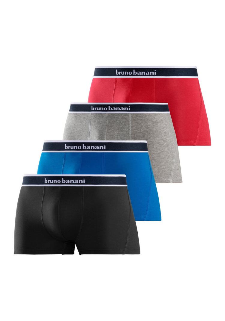 BRUNO BANANI BRUNO BANANI Boxer Unterhose Herren - rot - grau - schwarz - royalblau - 0 | SportScheck