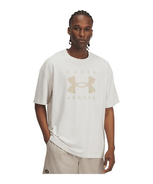 Under Armour HW OS Branded T-Shirt Wei&szlig; Laufshirt Herren