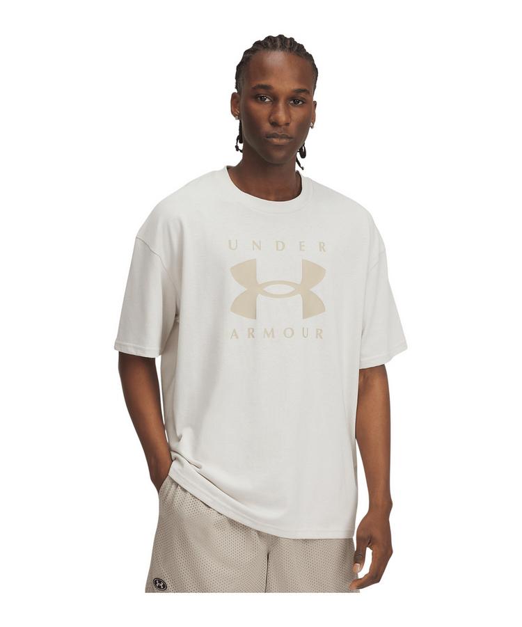 Under Armour Under Armour HW OS Branded T-Shirt Wei&szlig; Laufshirt Herren - weissgruen - 0 | SportScheck
