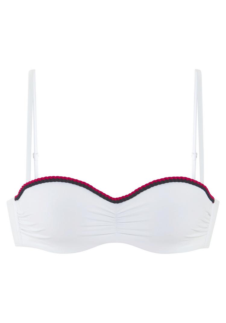 S.OLIVER S.OLIVER B&uuml;gel-Bandeau-Bikini-Top Bikini Oberteil Damen - wei&szlig; - 1 | SportScheck