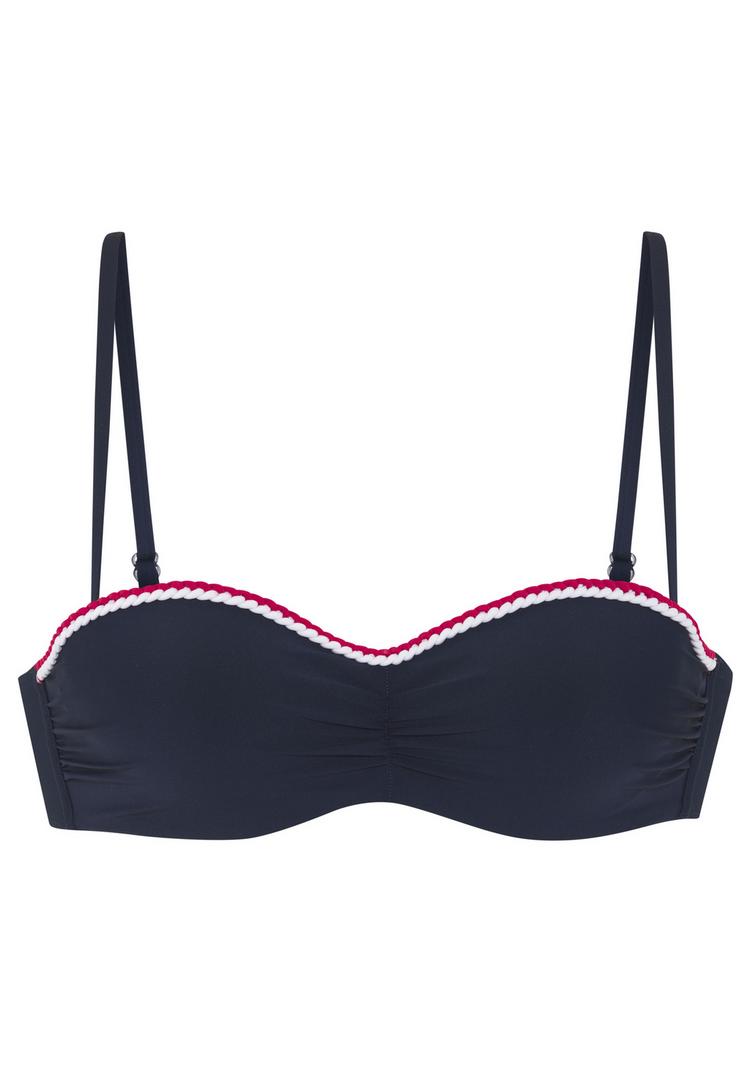 S.OLIVER S.OLIVER B&uuml;gel-Bandeau-Bikini-Top Bikini Oberteil Damen - marine - 0 | SportScheck