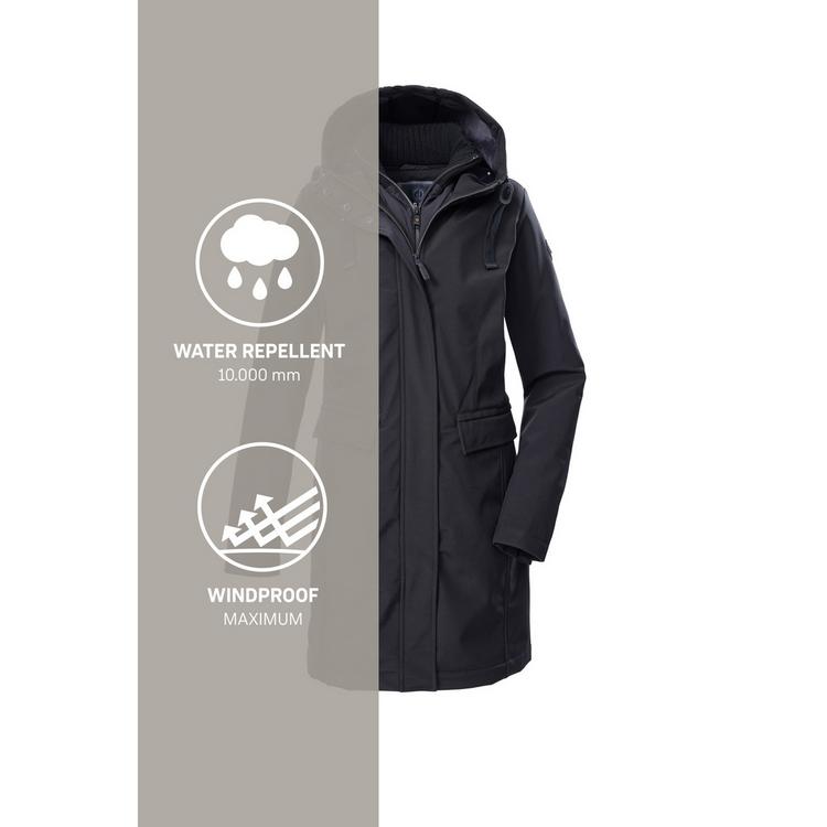 G.I.G.A. DX by killtec G.I.G.A. DX by killtec GW 79 WMN SFTSHLL PRK Funktionsmantel Damen - Schwarz0110 - 5 | SportScheck