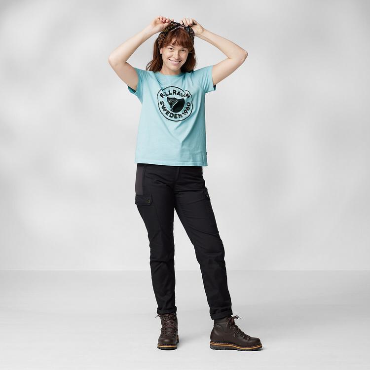 FJ&Auml;LLR&Auml;VEN FJ&Auml;LLR&Auml;VEN W KANKEN ART LOGO TEE T-Shirt Damen - Blau - 1 | SportScheck