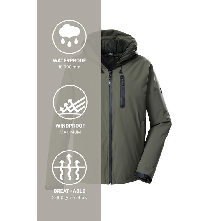 KILLTEC KILLTEC KOW 95 MN JCKT Funktionsjacke Herren - Oliv - 7 | SportScheck