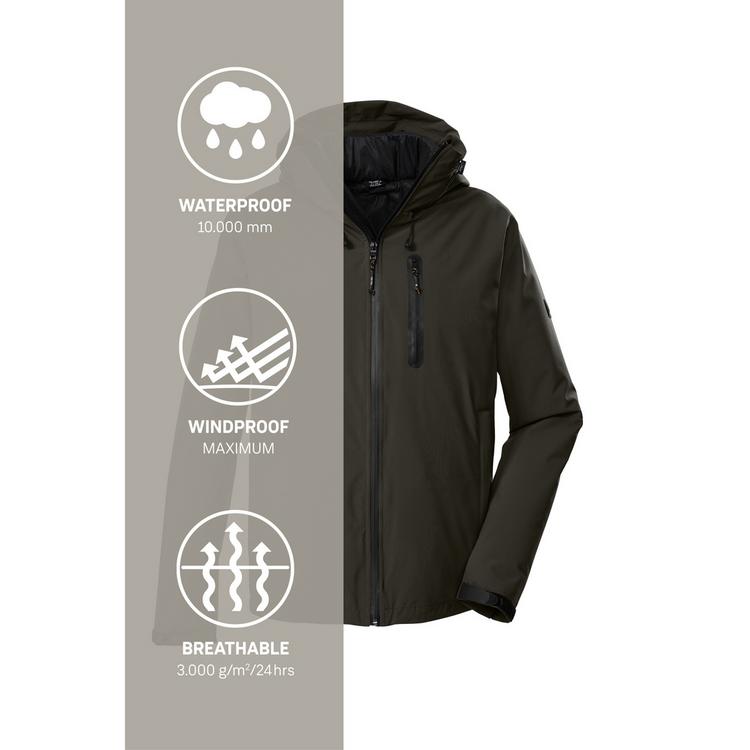 KILLTEC KILLTEC KOW 95 MN JCKT Funktionsjacke Herren - Dunkeloliv111 - 6 | SportScheck