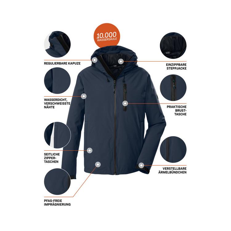 KILLTEC KILLTEC KOW 95 MN JCKT Funktionsjacke Herren - Blau3042 - 5 | SportScheck