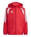 adidas Tiro 26 League Windjacke Kids Wei&szlig; Regenjacke Kinder - rotweiss