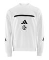 adidas FC Schalke 04 Z.N.E. Sweatshirt Wei&szlig; Funktionssweatshirt Herren - weiss