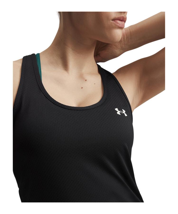 Under Armour Under Armour Tech Mesh Racer Tanktop Damen Laufshirt Damen - schwarz - 0 | SportScheck