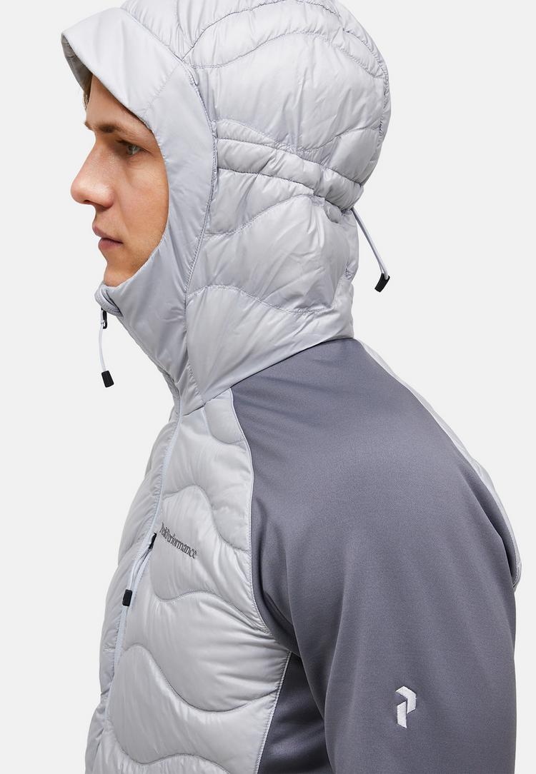 Peak Performance Peak Performance M Helium Down Hybrid Hood Trainingsjacke Herren - HELLGR:LIGHT GREY - 2 | SportScheck