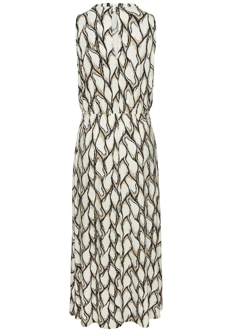 Lascana Lascana Jerseykleid Jerseykleid Damen - creme-khaki bedruckt - 0 | SportScheck