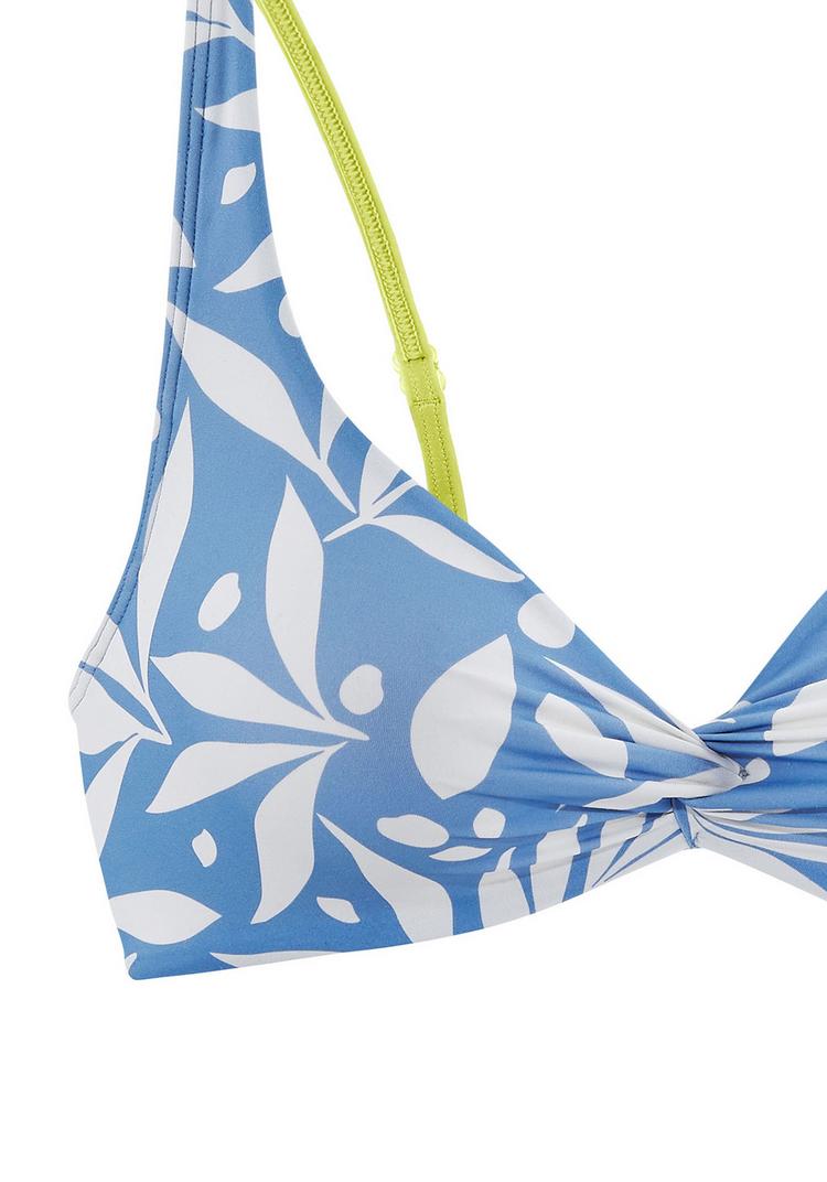 LASCANA Active LASCANA Active B&uuml;gel-Bikini-Top Bikini Oberteil Damen - blau - wei&szlig; - 0 | SportScheck