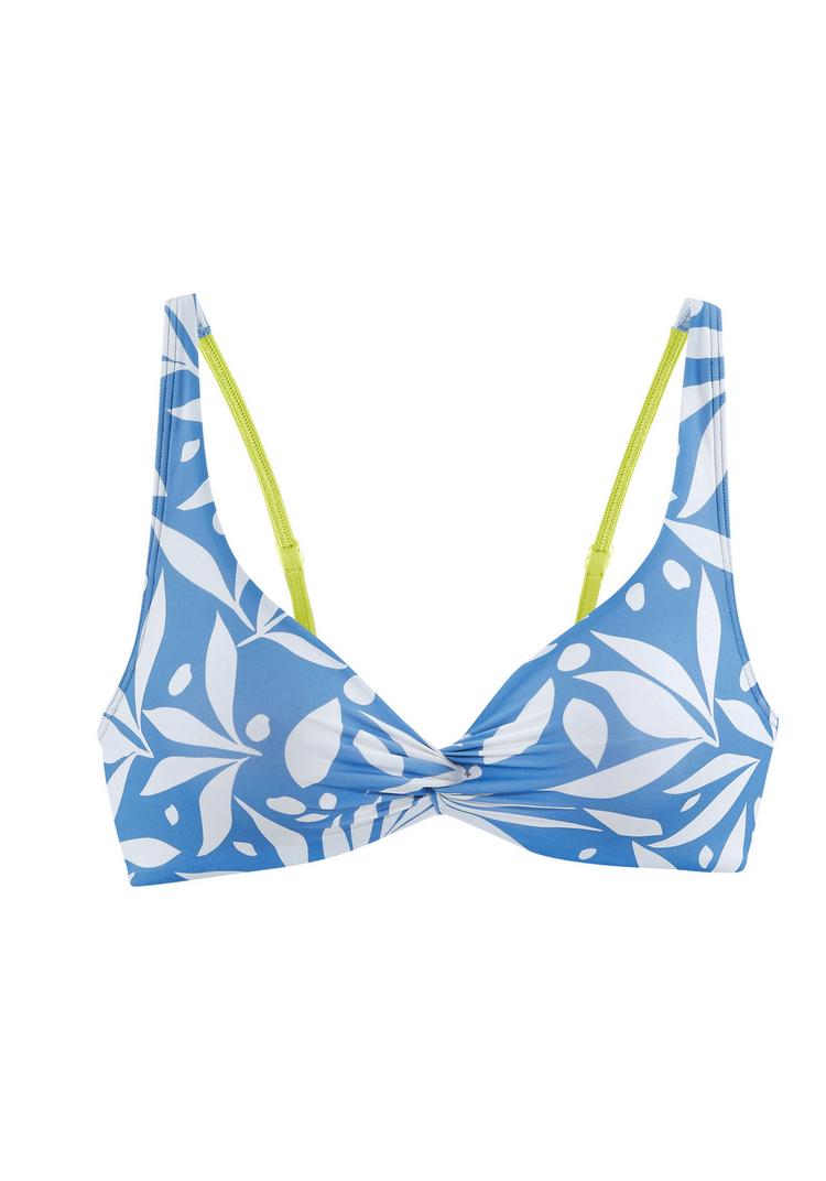 LASCANA Active LASCANA Active B&uuml;gel-Bikini-Top Bikini Oberteil Damen - blau - wei&szlig; - 0 | SportScheck