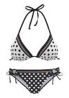 Lascana Triangel-Bikini Bikini Set Damen - schwarz - creme